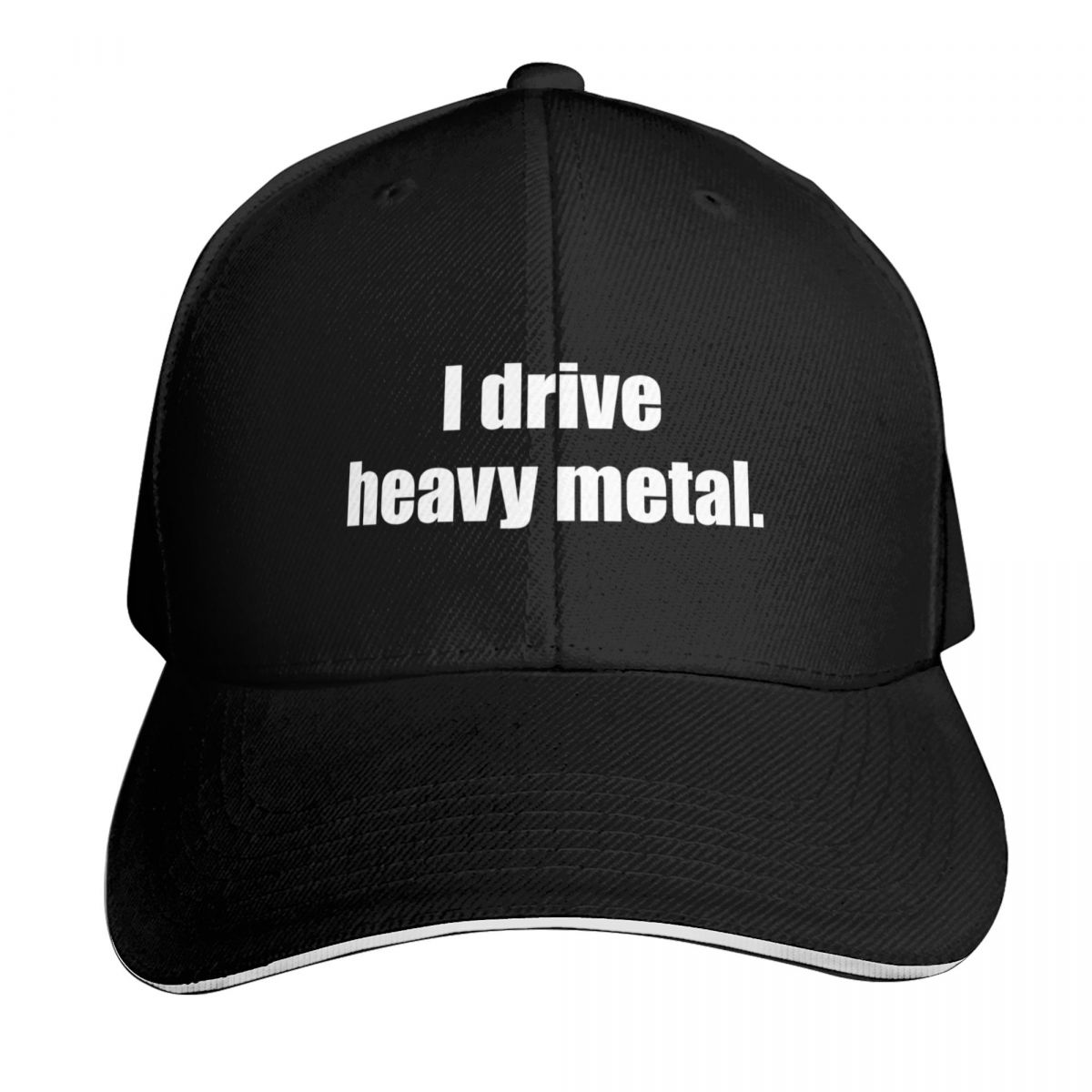 Streetwear Brand Hats - Ik rijd met heavy metal. Baseballpet
