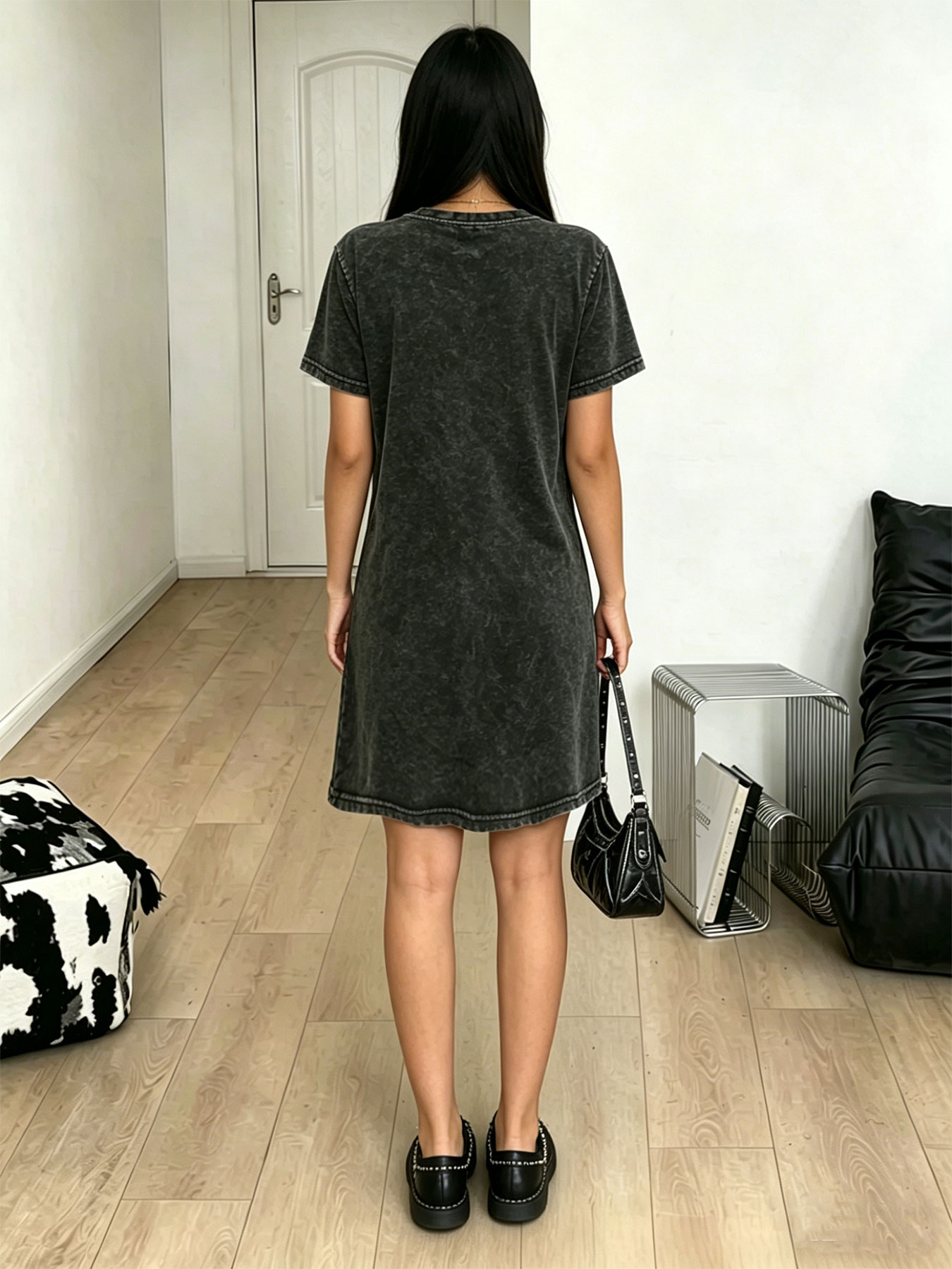 Gewassen vintage T-shirtjurk v - Streetwear Brand Paris recensie en prijs